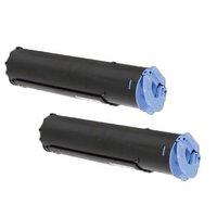 twin pack canon c exv18 0386b002aa black remanufactured laser toner ca ...