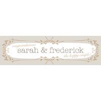 Twined in Golden Leaves Personalised Wedding Banner