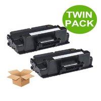 TWINPACK: Dell 593-BBBI (N2XPF) Black Remanufactured Standard Capacity Toner Cartridge