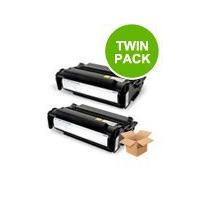 TWINPACK: Dell 593-10024 Black Remanufactured Toner Cartridges