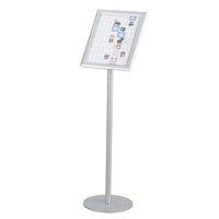 Twinco (A4) Twin Agenda Floor Standing Literature Display with Snapframe (Silver)