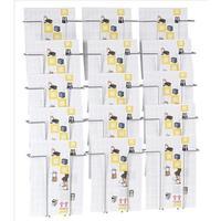twinco a4 twin agenda wall mounted literature display 15 compartments  ...