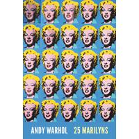 twenty five colored marilyns 1962 by andy warhol