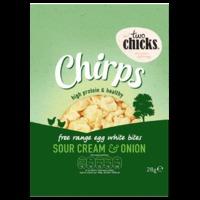 Two Chicks Chirps Sour Cream & Onion 28g - 28 g, White