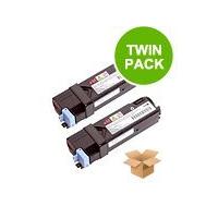 twinpack dell 593 10329 hx756 black remanufactured high capacity toner ...