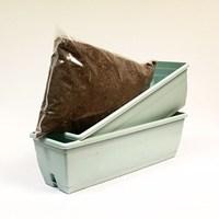 Two Aquamarine Trough and Compost Kit