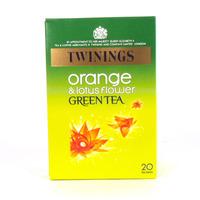Twinings Green Tea with Orange & Lotus Flower Teabags 20