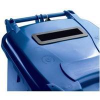 Two Wheeled Bin 120 litres Blue with Slot SLI377884