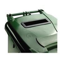 Two Wheeled Bin 120 litres Green with Slot SLI377914