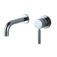 Two Piece Wall Mounted Icon Curved Spout Modern Basin Mixer Tap