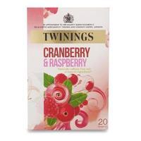 twinings fresh and fruity cranberry and raspberry individually wrapped