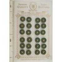 Two Dozen Vintage Wreath & Lion Buttons on a Card