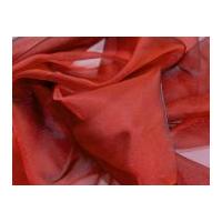 Two Tone Crystal Organza Dress Fabric Deep Red