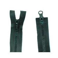 Two Way Plastic Chunky Open End Zips 55cm Black