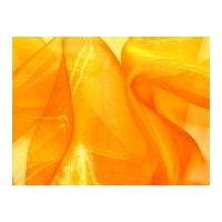 Two Tone Sheer Organza Dress Fabric Orange Gold