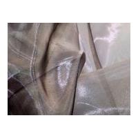 Two Tone Sheer Organza Dress Fabric Mauve Grey