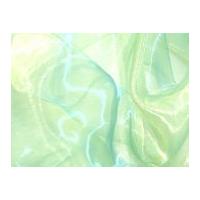 Two Tone Sheer Organza Dress Fabric Green Gold