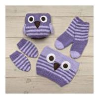 twilleys of stamford owl baby hat mittens knitting kit