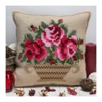 Twilleys of Stamford Antique Basket Large Count Cushion Cross Stitch Kit