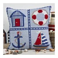 Twilleys of Stamford Nautical Cushion Large Count Cushion Cross Stitch Kit