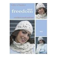 Twilleys of Stamford Ladies Hat & Scarf Freedom Crochet Pattern 9012 Super Chunky
