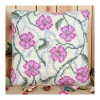 Twilleys of Stamford Rambling Blossom Large Count Cushion Cross Stitch Kit