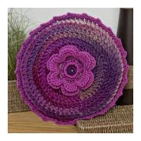 twilleys of stamford crochet kit round cushion