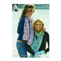 Twilleys of Stamford Ladies Scarf & Mittens Freedom Knitting Pattern 9055 Super Chunky