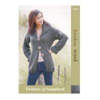 Twilleys of Stamford Ladies Cardigan Freedom Knitting Pattern 9085 Super Chunky