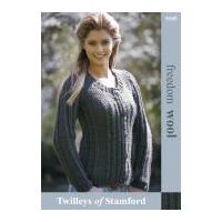 Twilleys of Stamford Ladies Jacket Freedom Knitting Pattern 9105 Super Chunky
