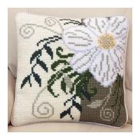 twilleys of stamford corner flower large count cushion cross stitch ki ...