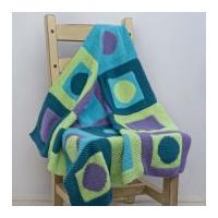 twilleys of stamford spots squares baby blanket knitting kit