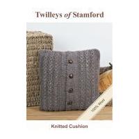 twilleys of stamford knitting kit brown cushion