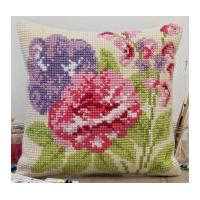 Twilleys of Stamford Summer Blooms Large Count Cushion Cross Stitch Kit