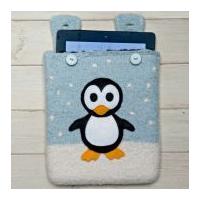 Twilleys of Stamford Penguin Tablet Cover Knitting & Felting Kit Blue