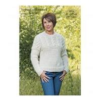 twilleys of stamford ladies sweater freedom knitting pattern 9216 supe ...