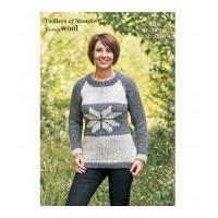 Twilleys of Stamford Ladies Sweater Freedom Knitting Pattern 9218 Super Chunky