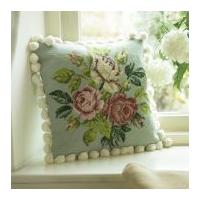 Twilleys of Stamford Green Rose Cushion Tapestry Kit