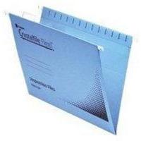 twinlock crystalfile flexi standard foolscap blue pack of