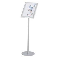 Twinco (A4) Twin Agenda Floor Standing Literature Display with Snapframe (Silver)