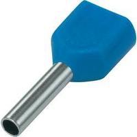 Twin ferrule 8 mm Partially insulated Light blue Conrad Components 93015c63 100 pc(s)