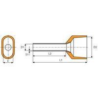 twin ferrule 8 mm partially insulated orange vogt verbindungstechnik 4 ...