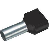 Twin ferrule 14 mm Partially insulated Black Vogt Verbindungstechnik 460714D 100 pc(s)