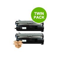 twinpack epson s051056 black remanufactured laser toner cartridge