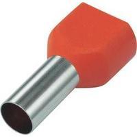 Twin ferrule 14 mm Partially insulated Red Conrad Components 93015c67 100 pc(s)