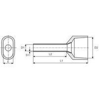 Twin ferrule 14 mm Partially insulated Ivory Vogt Verbindungstechnik 470914D 100 pc(s)