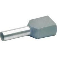 twin ferrule 12 mm partially insulated grey klauke 87412 100 pcs