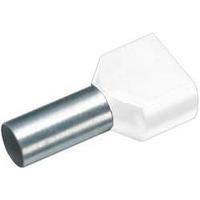 Twin ferrule 8 mm Partially insulated White Vogt Verbindungstechnik 460208D 100 pc(s)