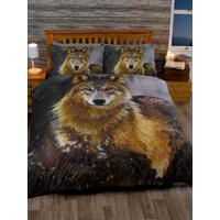 Twilight Wolf Double Duvet Cover and Pillowcase Set