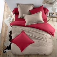 Two-Tone Cotton Flannel Duvet Cover